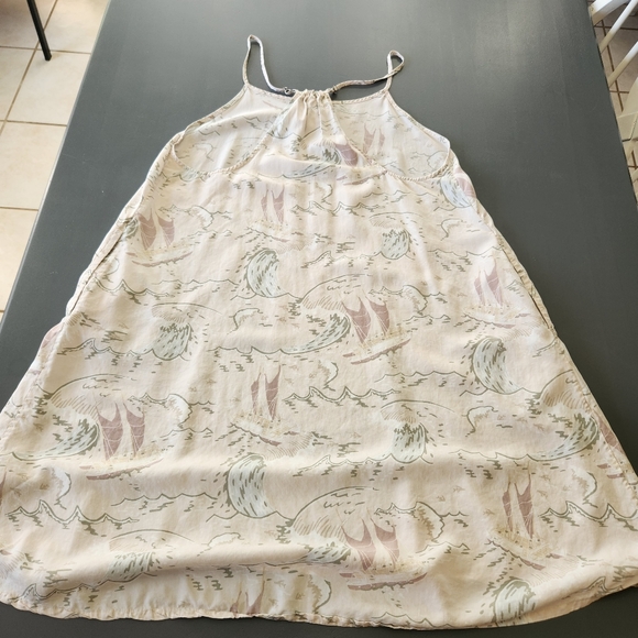 Patagonia Women's Limited Edition Pataloha Dress Size M Voyage Cream Hawaiian - Picture 3 of 15